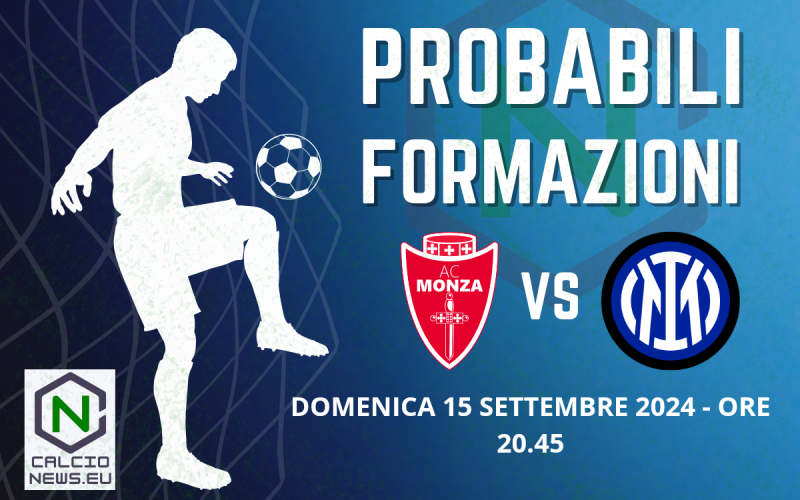 Serie A, le probabili formazioni di Monza-Inter