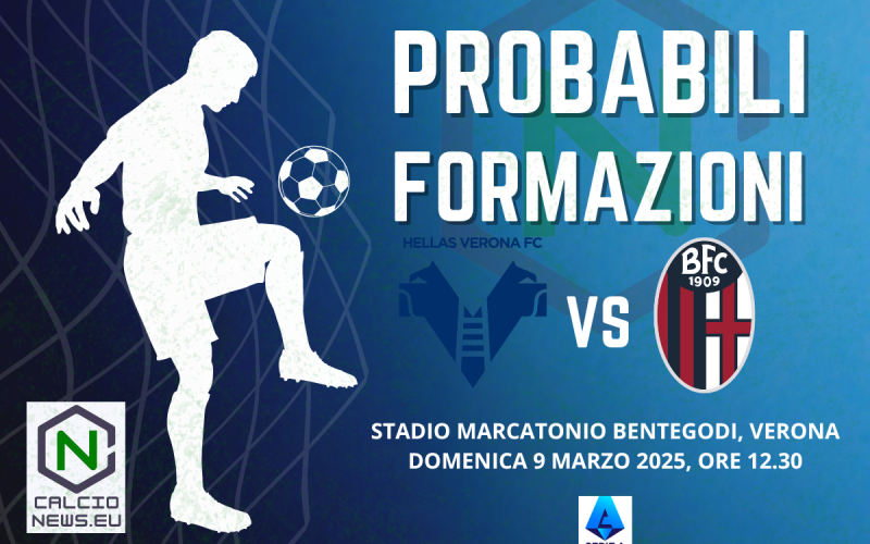 Serie A, le probabili formazioni di Hellas Verona Bologna