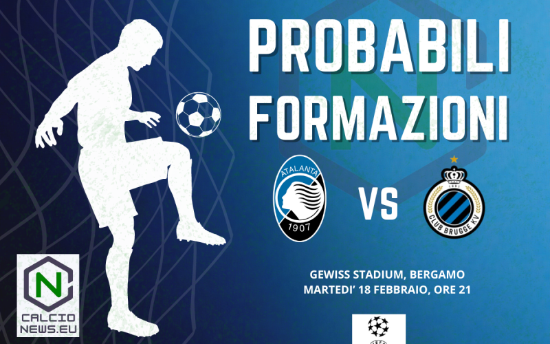 Champions League, le probabili formazioni di Atalanta Bruges