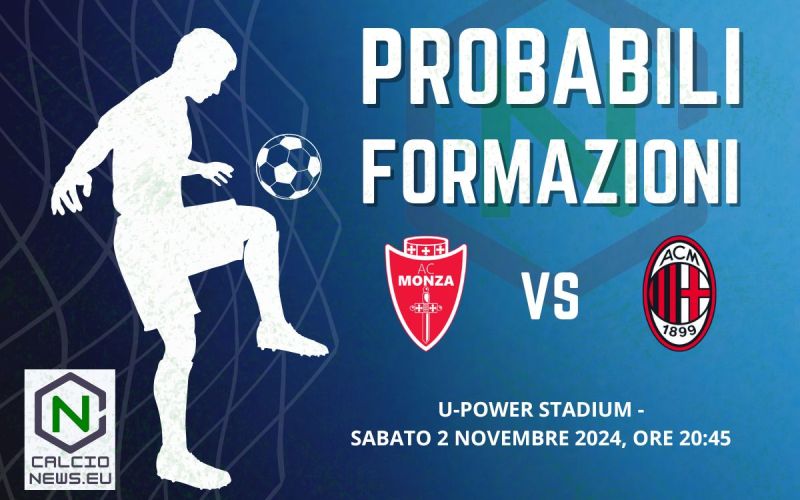 Probabili formazioni Monza Milan: tornano Bondo, Theo e Reijnders
