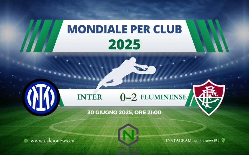 Mondiale per Club 2025, il tabellino di Inter Fluminense 0-2: nerazzurri eliminati