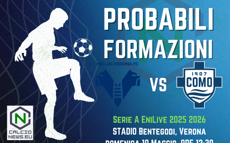 Serie A, le probabili formazioni di Hellas Verona Como