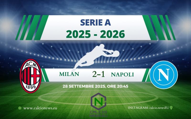 Serie A, Milan-Napoli 2-1: show a San Siro, la spuntano i rossoneri