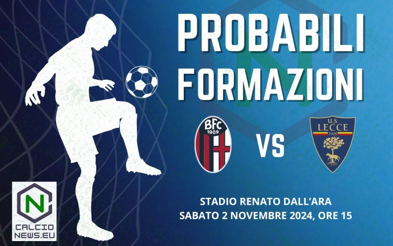 Serie A, probabili formazioni Bologna Lecce: turnover per Italiano