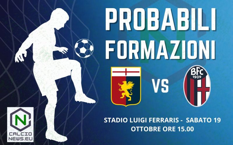 Serie A, probabili formazioni Genoa Bologna: dubbio Frendrup