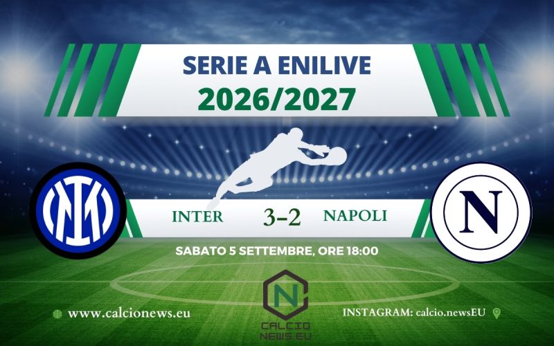 Inter-Napoli 3-2: rimonta spettacolare dei nerazzurri a San Siro