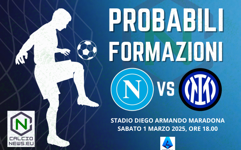 Napoli Inter, le probabili formazioni e dove vederla in TV