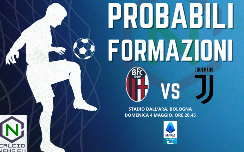 Serie A, le probabili formazioni di Bologna Juventus