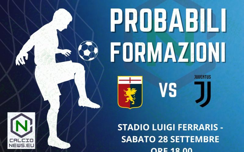 Serie A, probabili formazioni Genoa Juventus: fiducia a Vlahovic