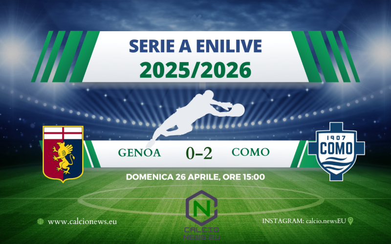 Genoa-Como 0-2, Douvikas e Diao stendono il Grifone