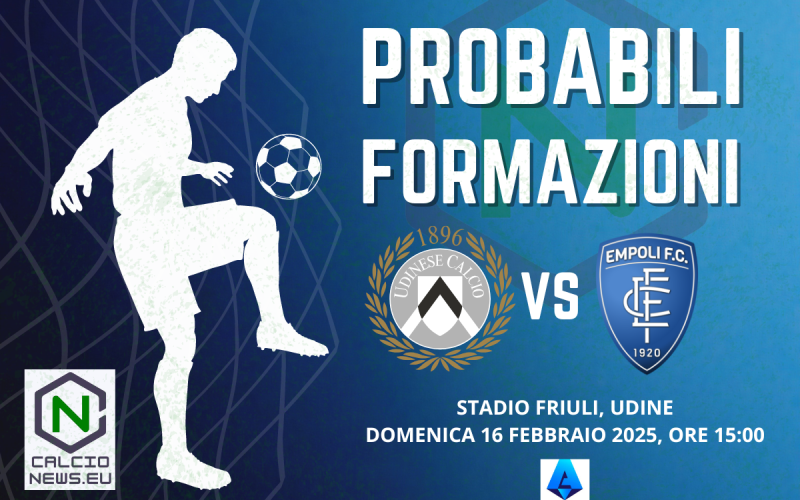 Serie A, Udinese Empoli: le probabili formazioni e dove vederla in TV