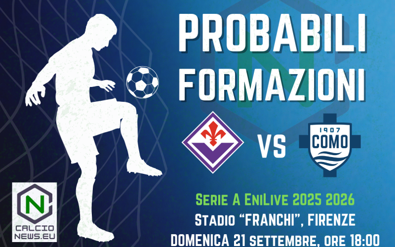Serie A, le probabili formazioni di Fiorentina Como
