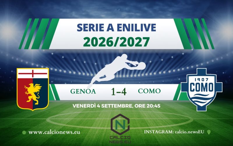 Genoa-Como 1-4: rimonta super della squadra di Fabregas