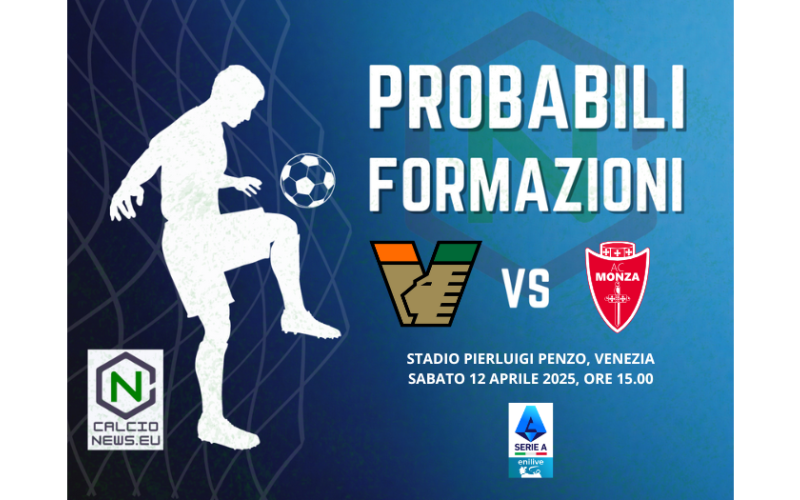 Serie A, le probabili formazioni di Venezia Monza