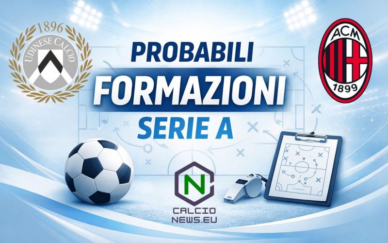 Probabili formazioni Udinese Milan: ecco le scelte di Runjaic e Amorim