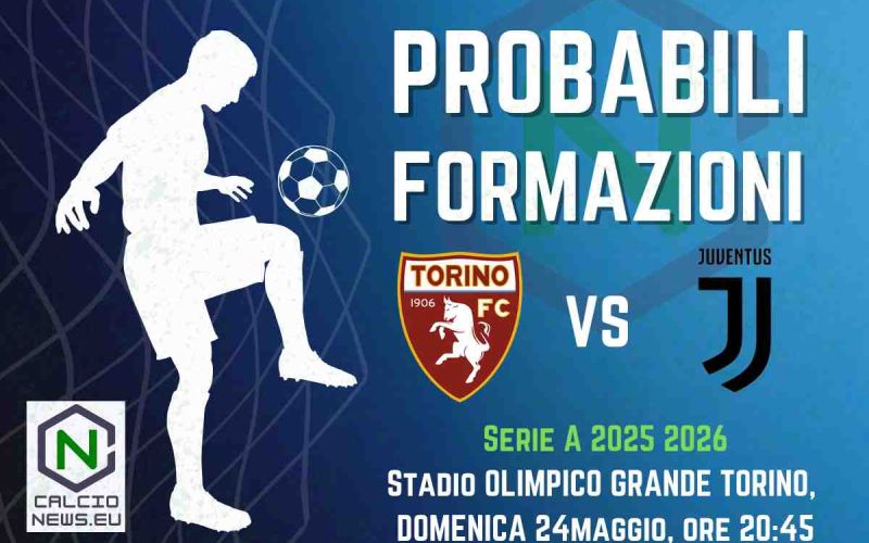 Torino Juventus, le probabili formazioni: le  scelte  di Spalletti